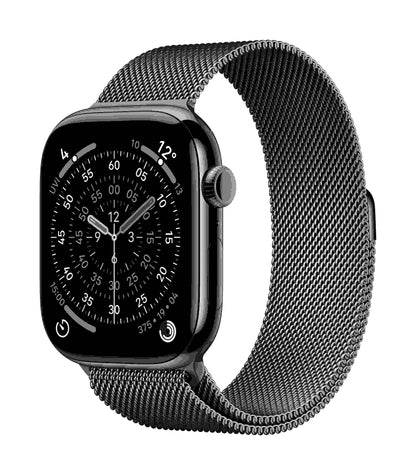 Apple Watch Series 11 GPS + Cellular 46mm, Slate Titanium Case with Slate Milanese Loop, S/M