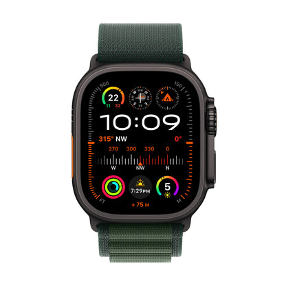 Pre-booking Apple Watch Ultra 2 GPS + Cellular 49mm Black Titanium Case with Dark Green Alpine Loop - Small, MX4Q3QA/A, Delivery from 20th Sep'24 onwards