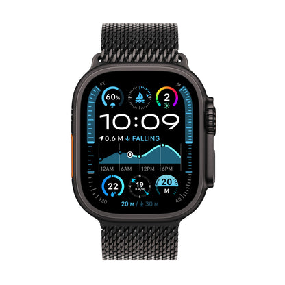 Pre-booking Apple Watch Ultra 2 GPS + Cellular 49mm Black Titanium Case with Black Titanium Milanese Loop - L, MX5V3QA/A, Delivery from 20th Sep'24 onwards