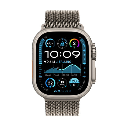 Pre-booking Apple Watch Ultra 2 GPS + Cellular 49mm Natural Titanium Case with Natural Titanium Milanese Loop - S, MX4M3QA/A, Delivery from 20th Sep'24 onwards