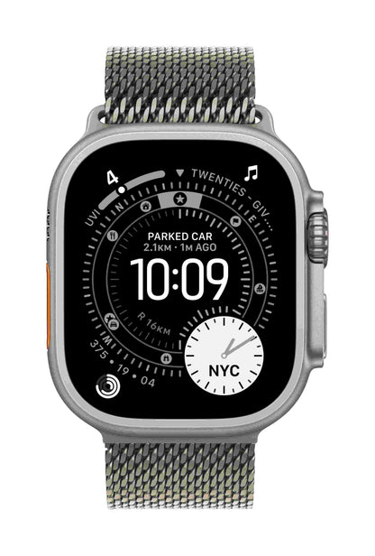 Apple Watch Ultra 3 GPS + Cellular 49mm, Natural Titanium Case with Natural Titanium Milanese Loop, Small