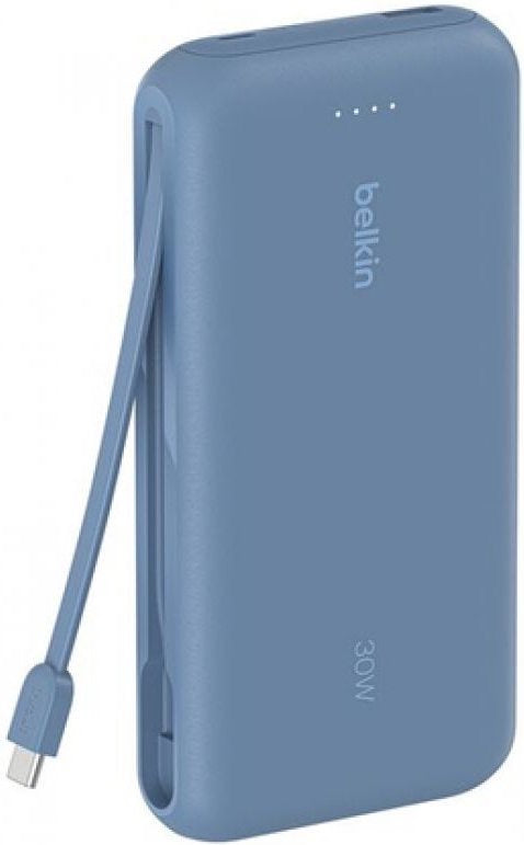 Belkin 20000mAh Power Bank PD 30W with Built-in USB-C Cable – Blue