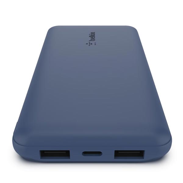 Belkin 10000mAh Power Bank 3-Port Portable Charger 15W – Blue