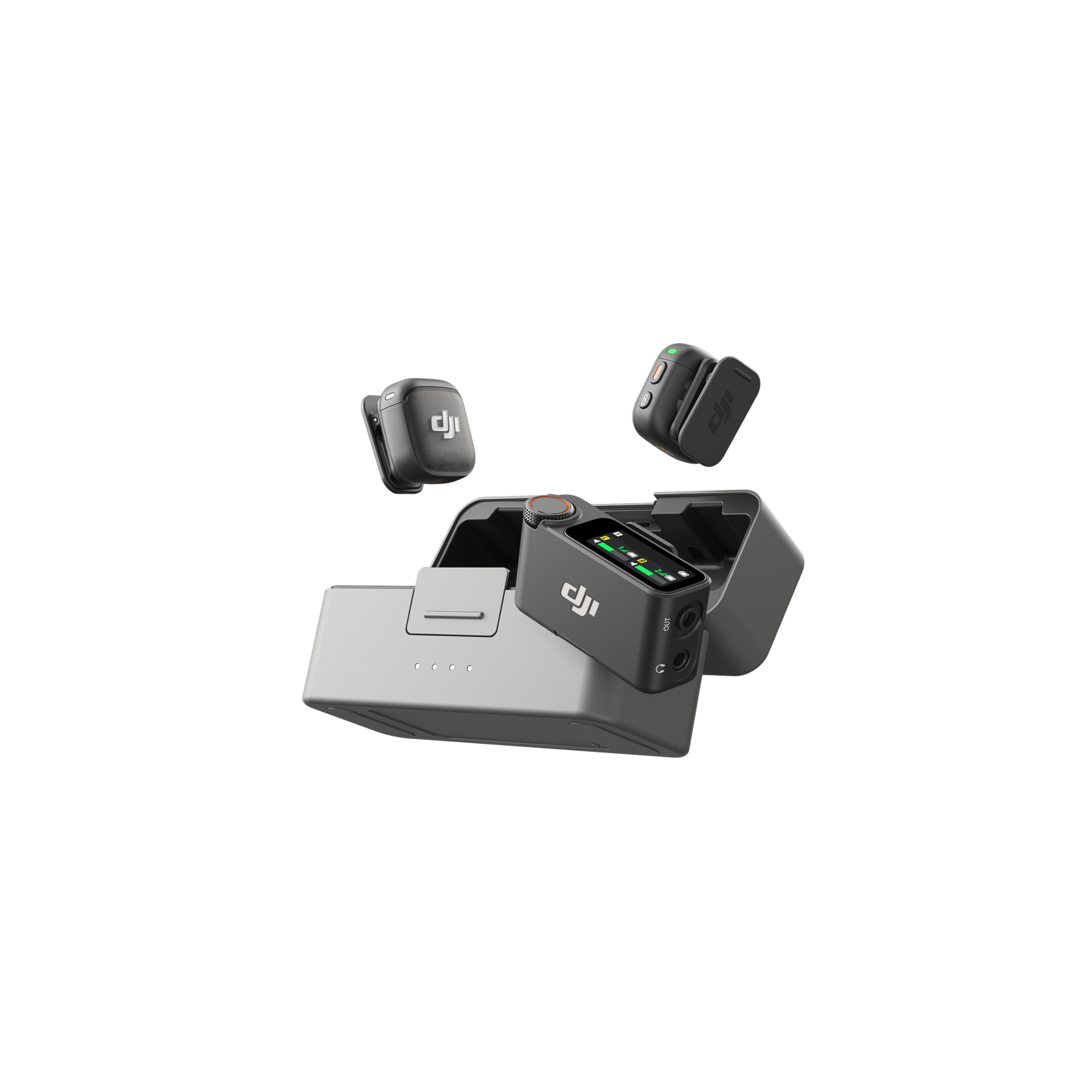 DJI Mic 3 (2 TX + 1 RX + Charging Case) MIC300 - Transmitter Close-Up