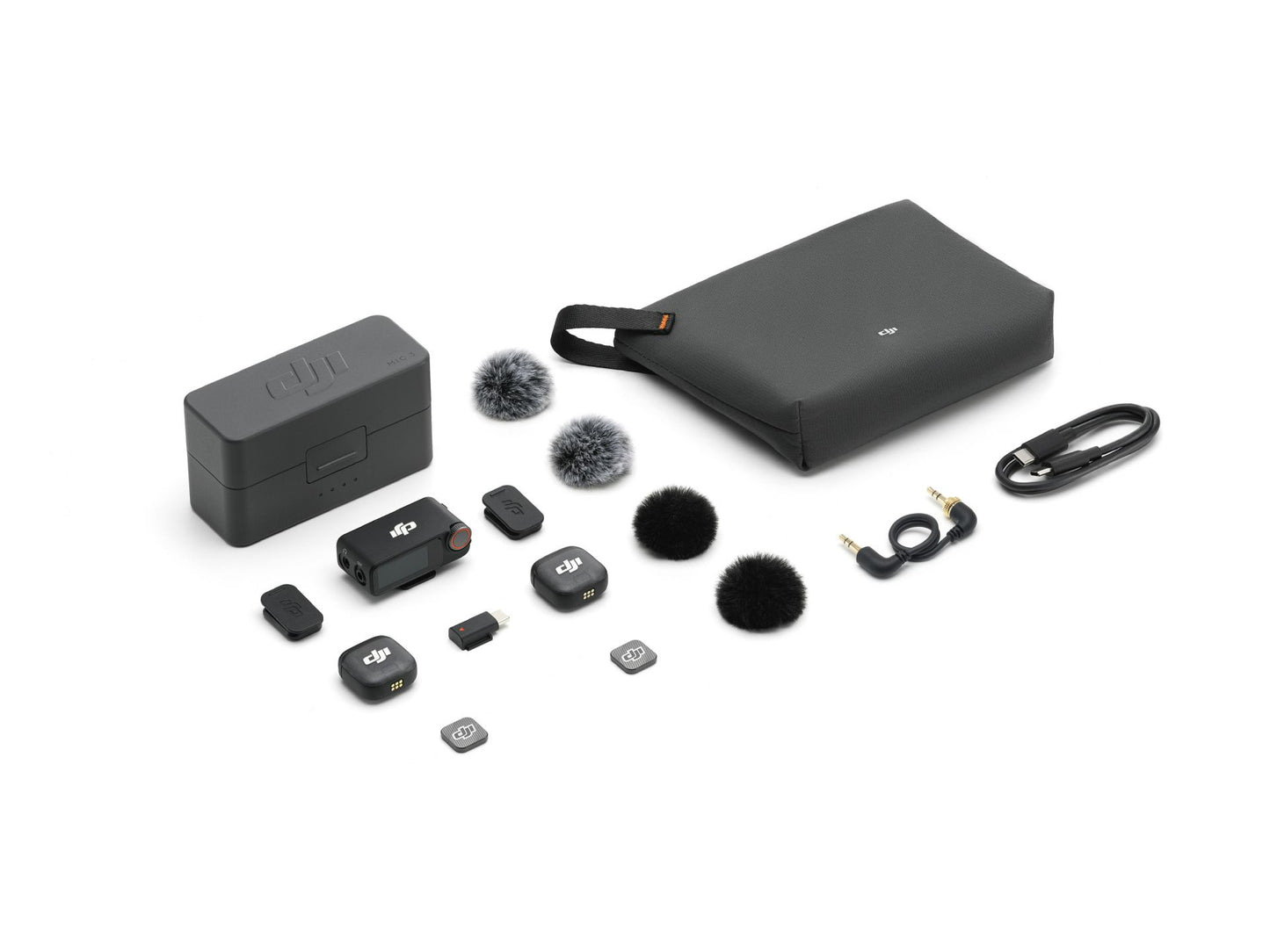 DJI Mic 3 (2 TX + 1 RX + Charging Case) MIC300 - Charging Case Closed