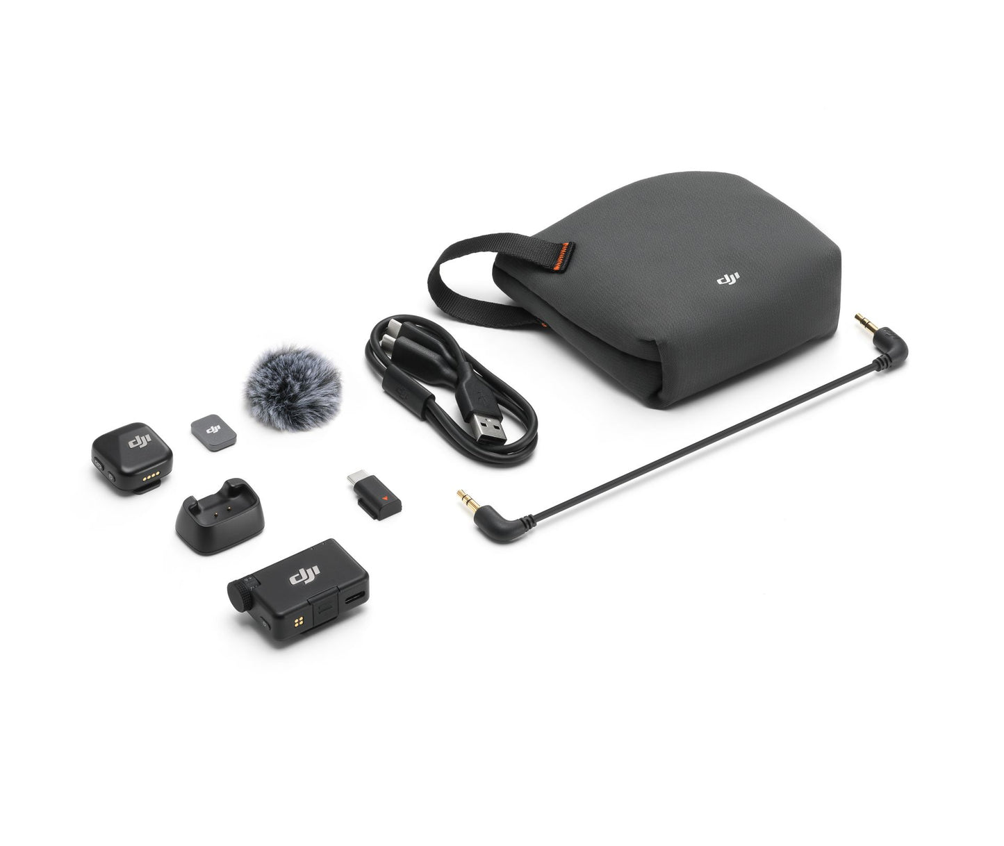 DJI Mic Mini (1 TX + 1 RX) MIC100M-S - Left Side 45° View