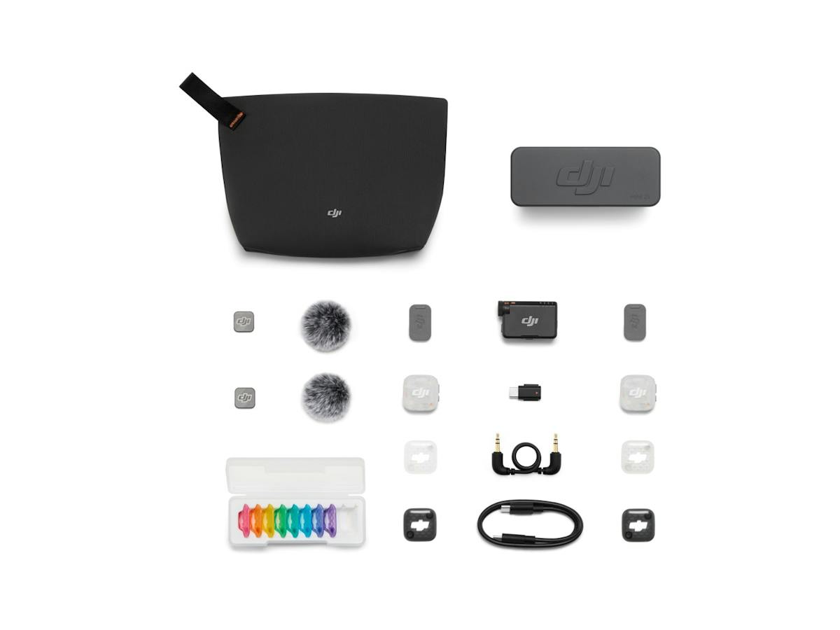 DJI Mic Mini 2S (2TX + 1RX + Charging Case) - Grey - System Components