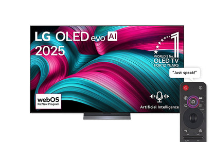 LG 77-inch OLED evo AI Smart TV, C5 4K 144Hz Display with AI Magic remote, webOS25 (2025)