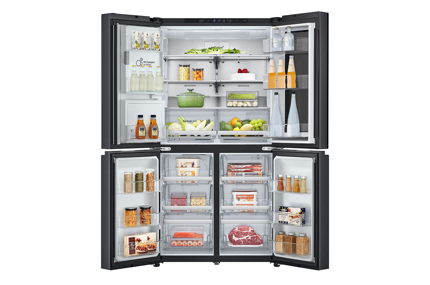 LG Black Glass InstaView Door-in-Door™, Essence Black Steel 716L GR-X39FFCRB