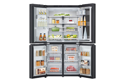 LG Black Glass InstaView Door-in-Door™, Essence Black Steel 716L GR-X39FFCRB