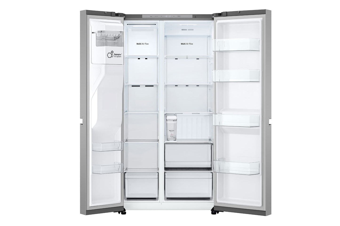 LG Linear Cooling™, Side by Side Refrigerator, 684L, Silver, GR-L267KLKW