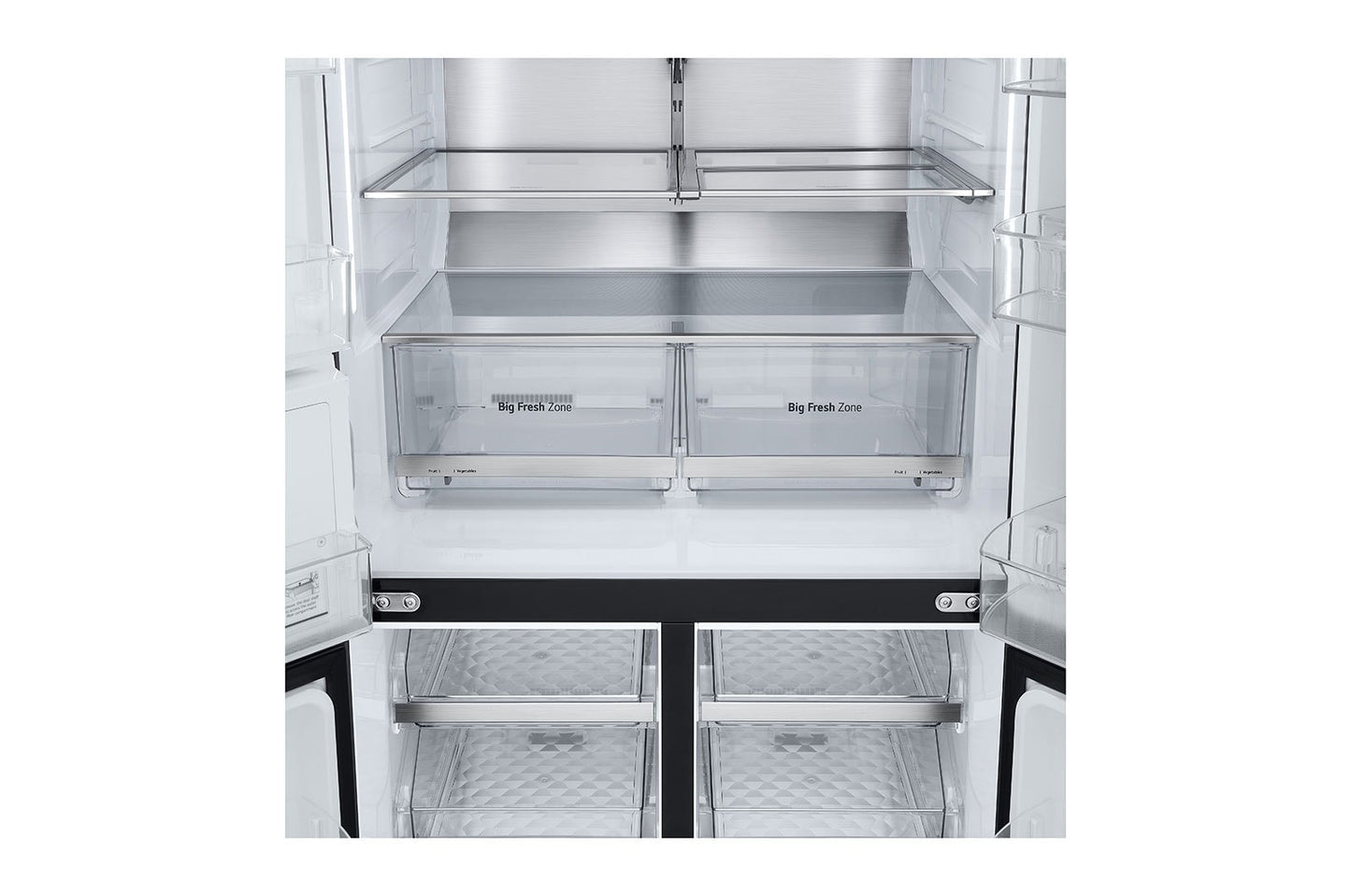 LG Black Glass InstaView Door-in-Door™, Essence Black Steel 716L GR-X39FFCRB