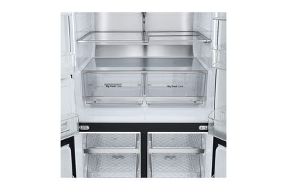 LG Black Glass InstaView Door-in-Door™, Essence Black Steel 716L GR-X39FFCRB