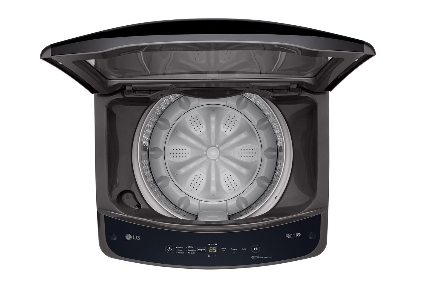 LG 12kg Top Load Washer, Smart Inverter and Turbo Drum, Black, T18V1NDHT2C