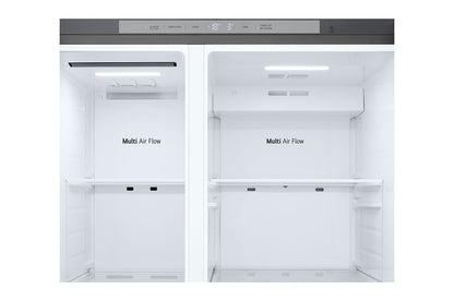 LG Linear Cooling™, Side by Side Refrigerator, 684L, Silver, GR-L267KLKW