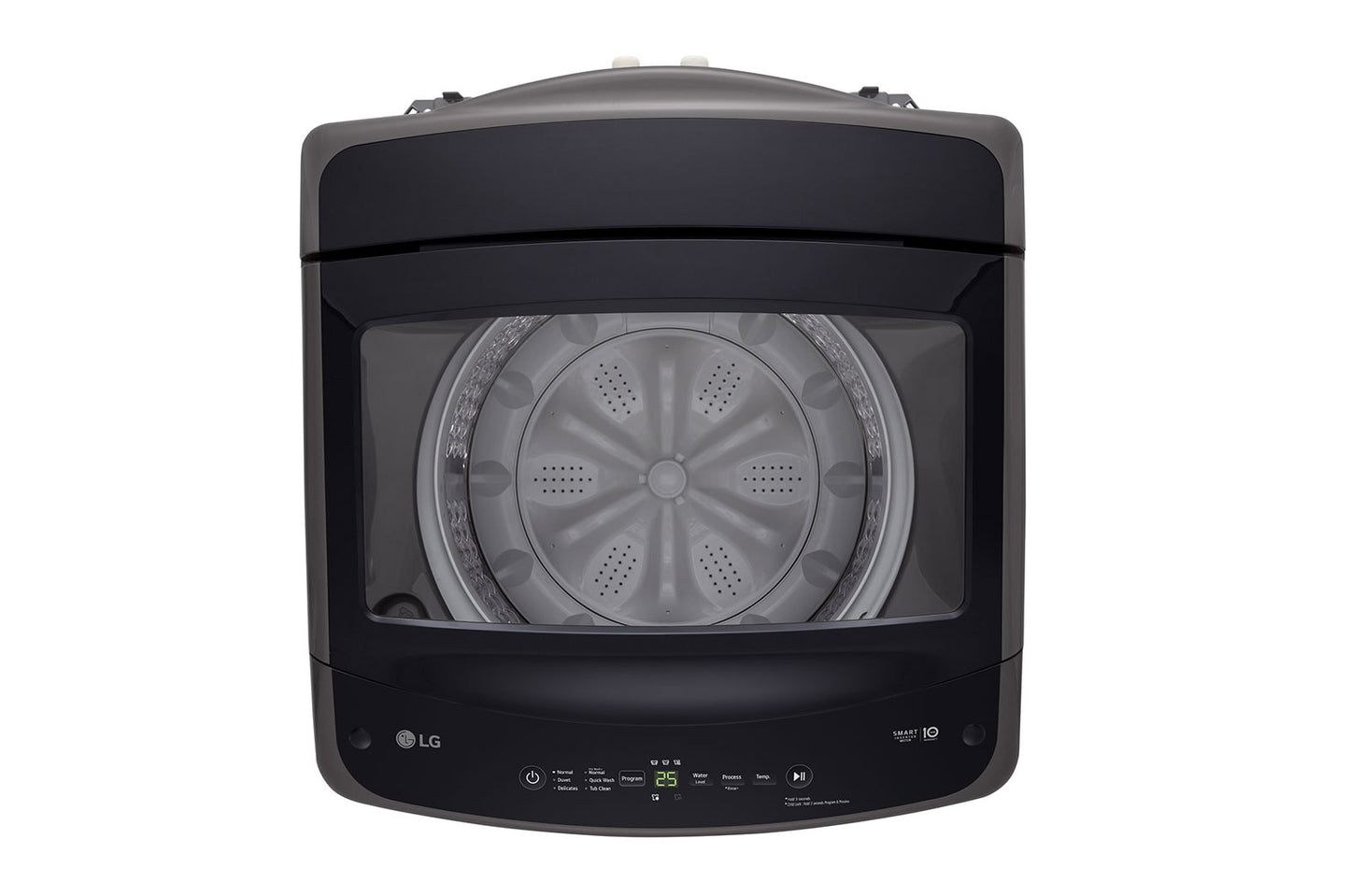 LG 12kg Top Load Washer, Smart Inverter and Turbo Drum, Black, T18V1NDHT2C