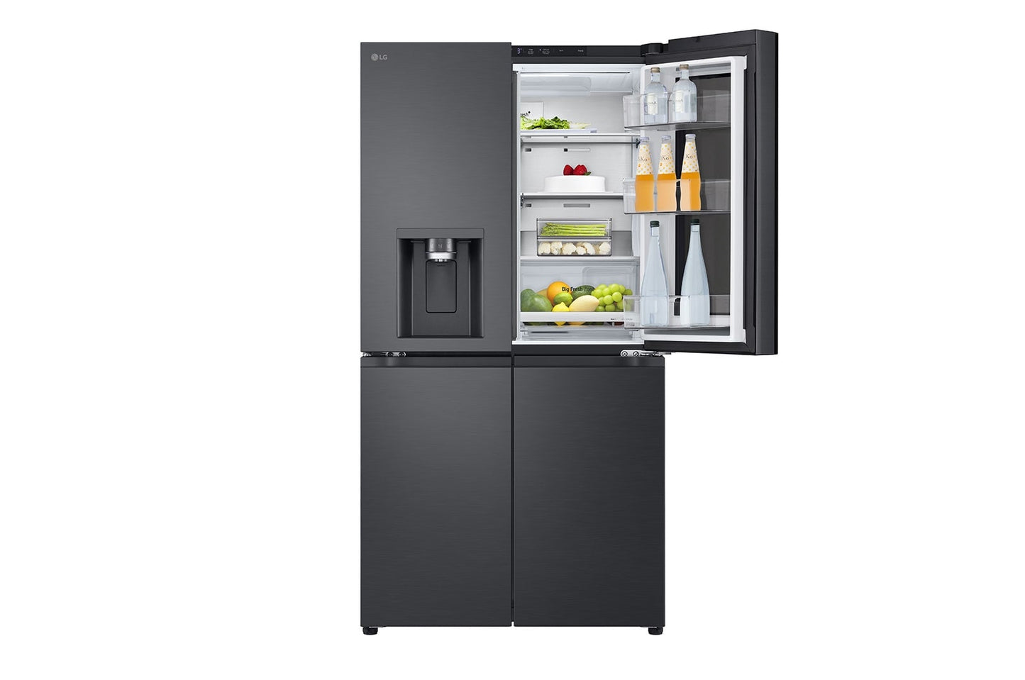 LG Black Glass InstaView Door-in-Door™, Essence Black Steel 716L GR-X39FFCRB