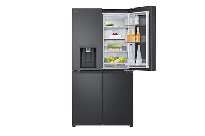 LG Black Glass InstaView Door-in-Door™, Essence Black Steel 716L GR-X39FFCRB