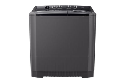 LG 10kg Twin Tub Washing Machine, Roller Jet, Mild Black Color P1461RWNL