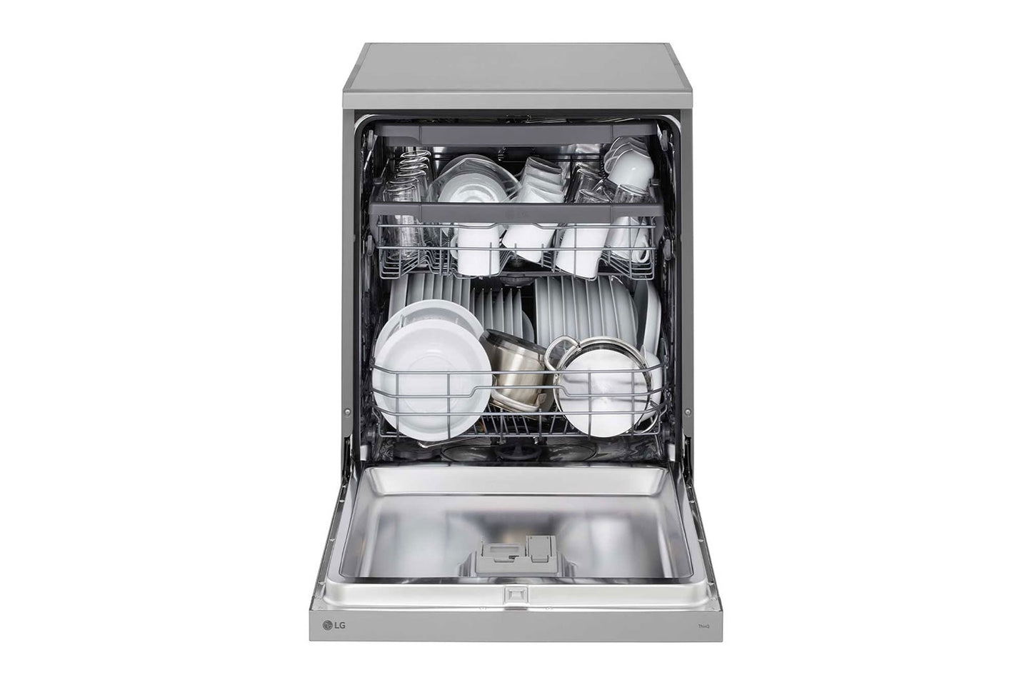 LG 14 Place Setting QuadWash™ Dishwasher, Platinum Silver, DFC513FV