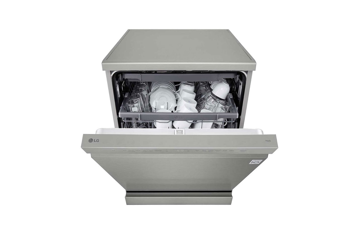 LG 14 Place Setting QuadWash™ Dishwasher, Platinum Silver, DFC513FV