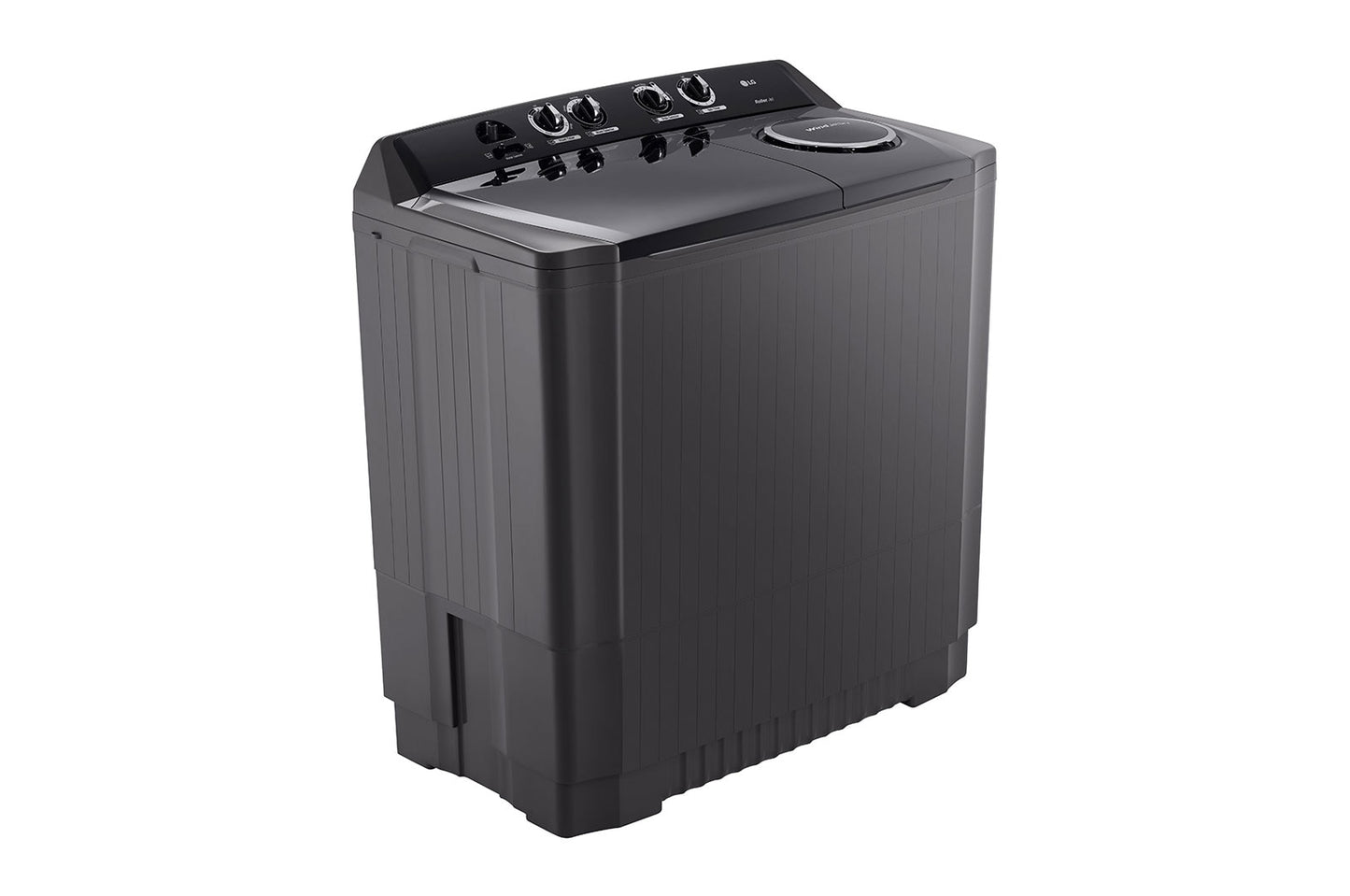 LG 10kg Twin Tub Washing Machine, Roller Jet, Mild Black Color P1461RWNL