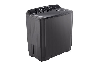 LG 10kg Twin Tub Washing Machine, Roller Jet, Mild Black Color P1461RWNL