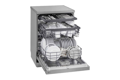 LG 14 Place Setting QuadWash™ Dishwasher, Platinum Silver, DFC513FV