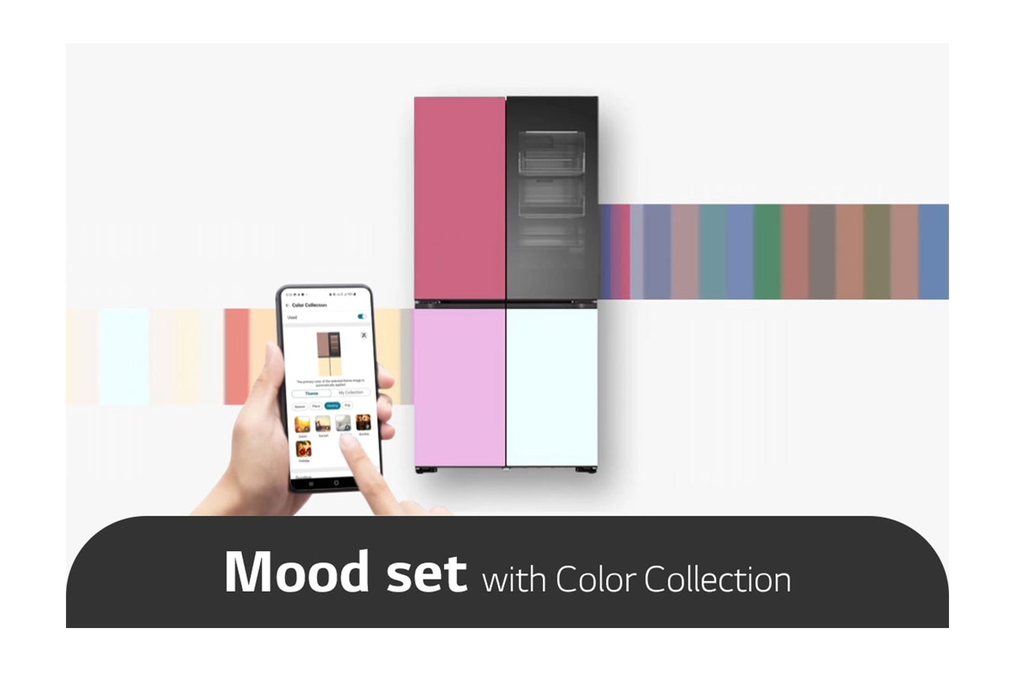 LG French Door Fridge MoodUP®, LED Doors, InstaView™ 684L GR-A34FDMKJ