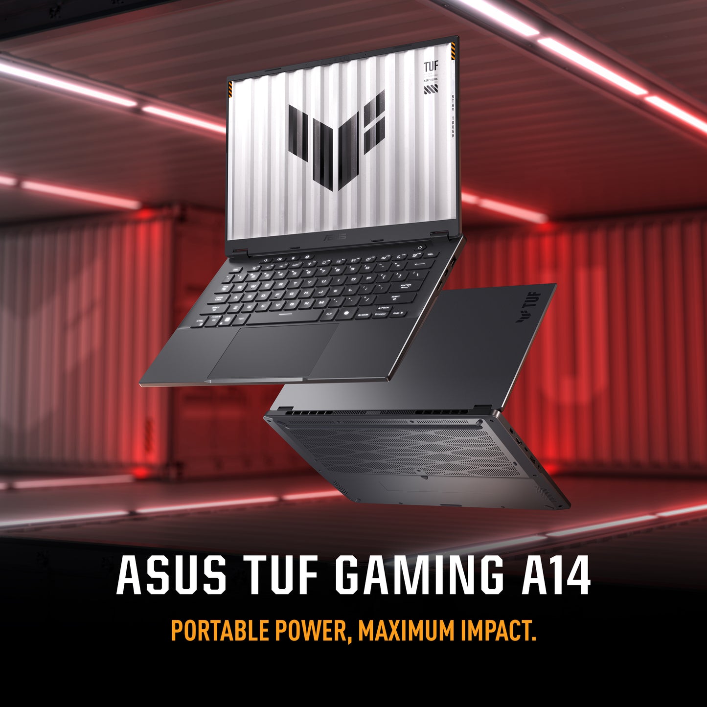 ASUS TUF FA401UU-RG004W Gaming Laptop, AMD R7-8000 R7AI-8845HS, 16GB RAM, 1TB SSD, RTX 4050 6GB, 14 2.5K, Windows 11 Home, Jaeger Gray