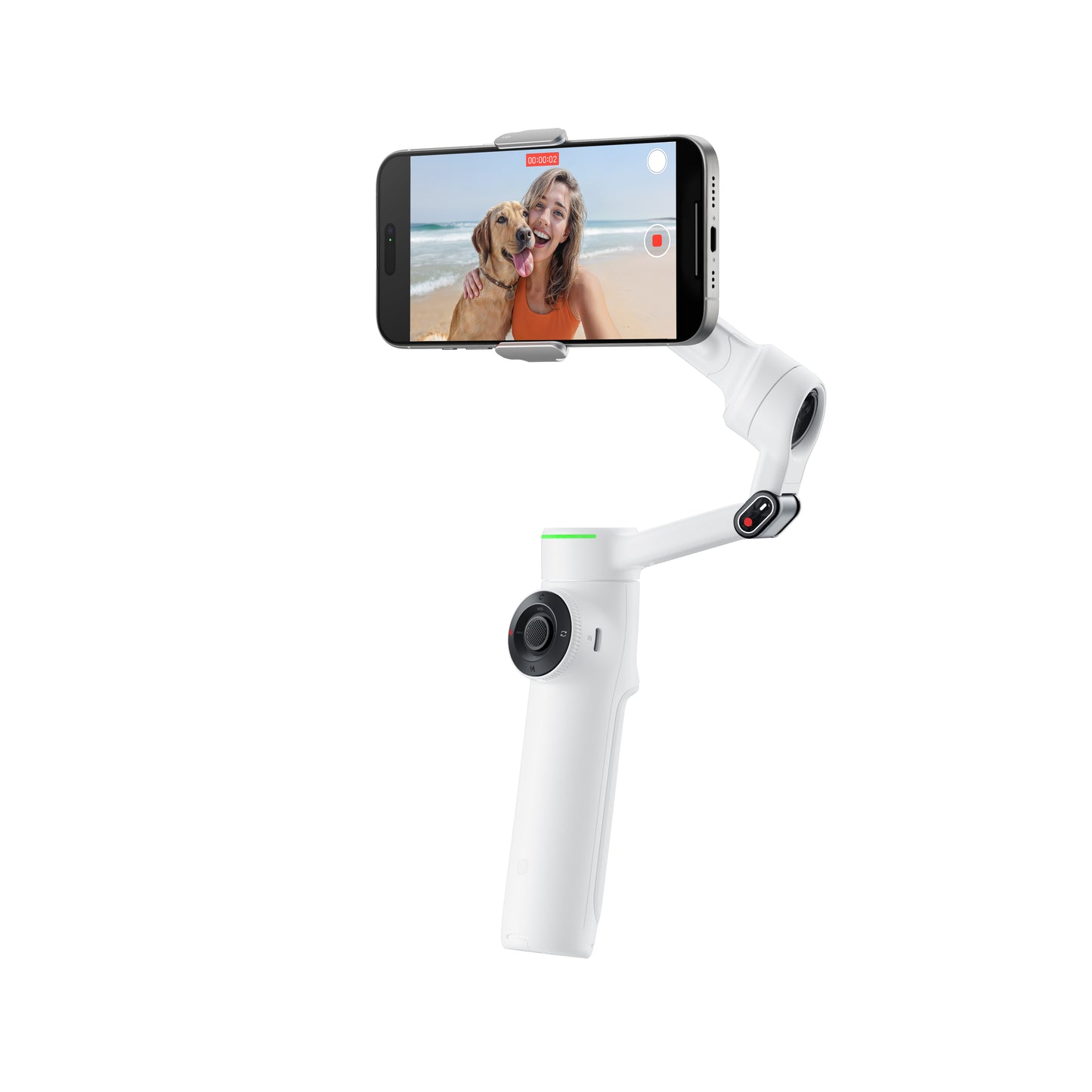 Insta 360 Flow 2 Pro AI Powered Portable Gimbal, Summit White, I04CINSABQBSW