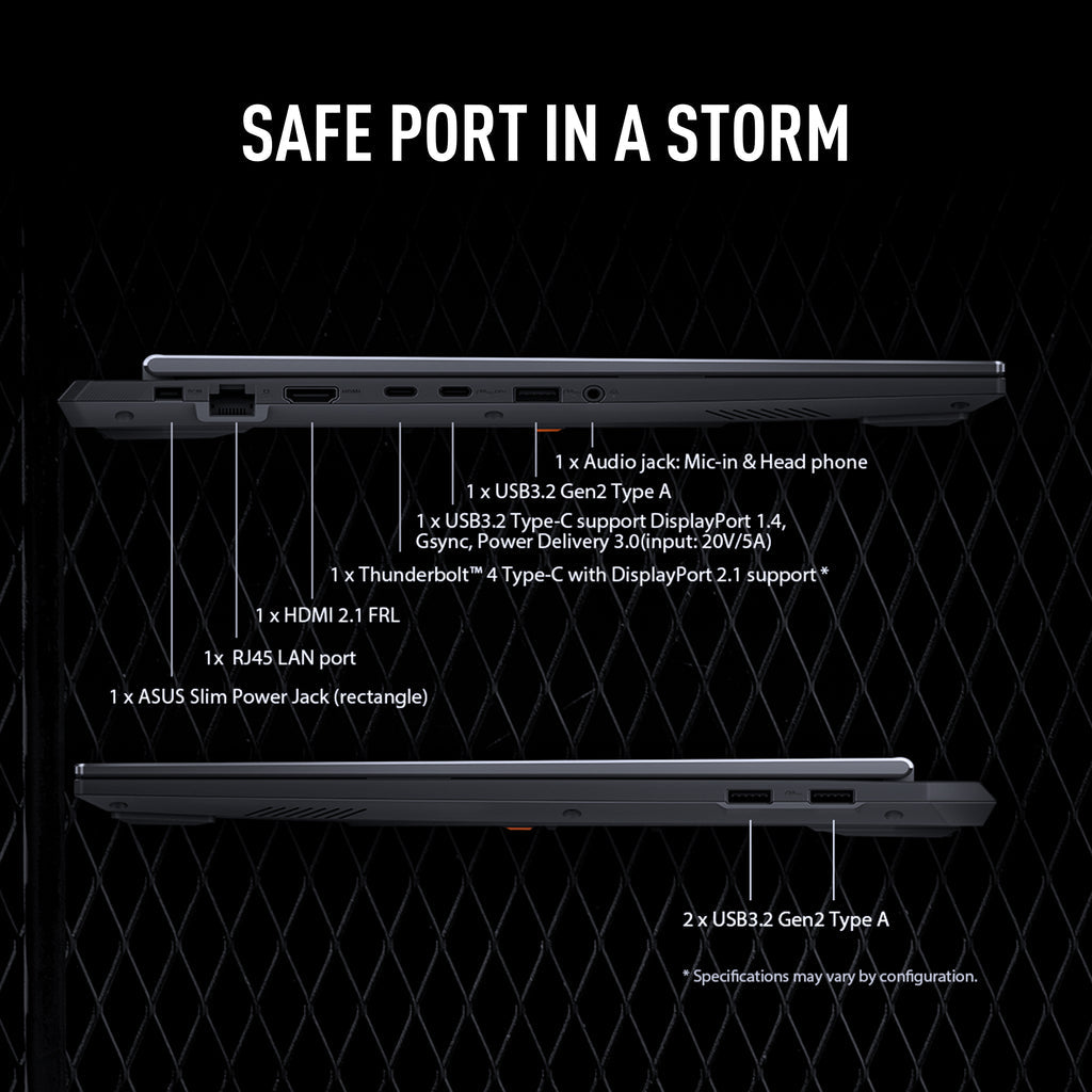 Asus TUF F16 Gaming Laptop Intel Core i7-14650HX, 16GB RAM, 1TB SSD, 8GB NVIDIA GeForce RTX 5050 Graphics, 16-inch display, Jaeger Gray, FX608JHR-RV001W