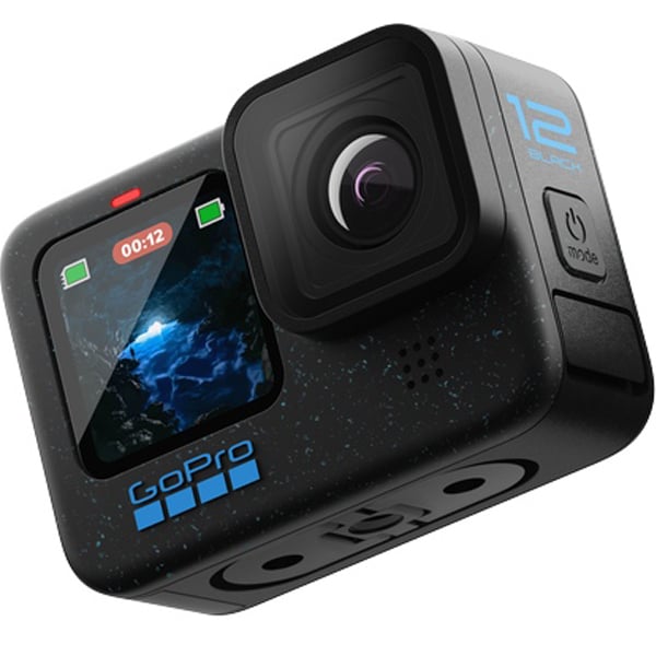 GoPro HERO12 Black Action Camera Waterproof with 5.3K60 Ultra HD Video, 27MP Photos, HDR, 1/1.9" Image Sensor, Live Streaming, Webcam, Stabilization