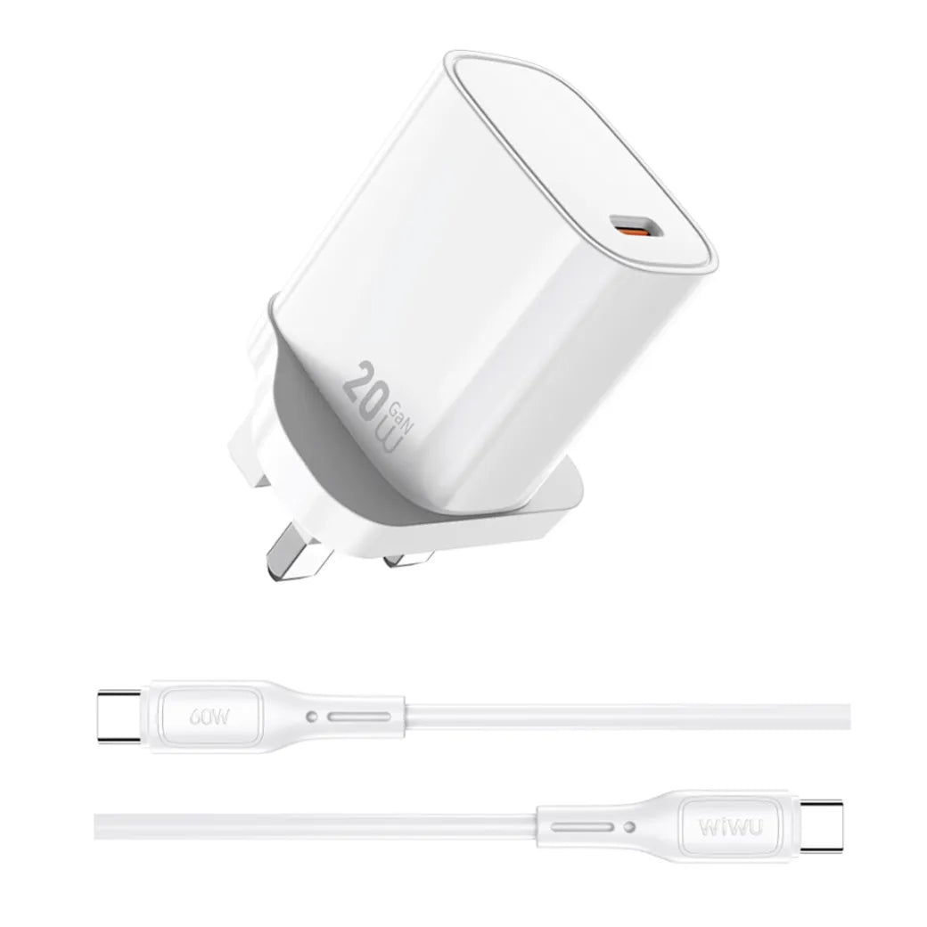 WiWU WI-G007 20W GaN Charger+Type C Cabl