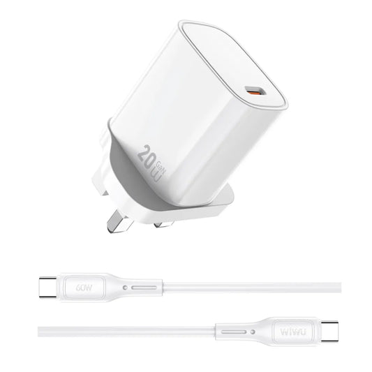 WiWU WI-G007 20W GaN Charger+Type C Cabl