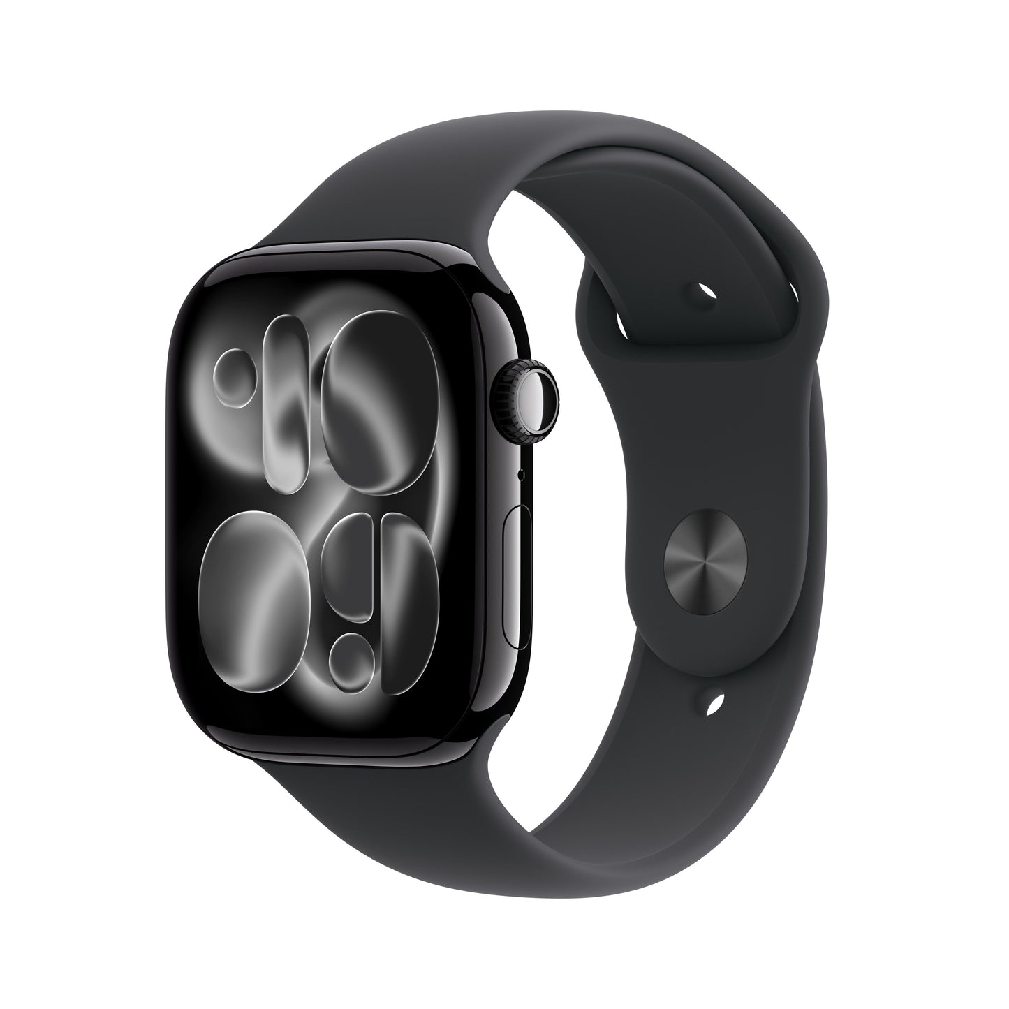 Apple Watch Series 11 GPS 46mm, Jet Black Aluminium Case with Black Sport Band, M/L