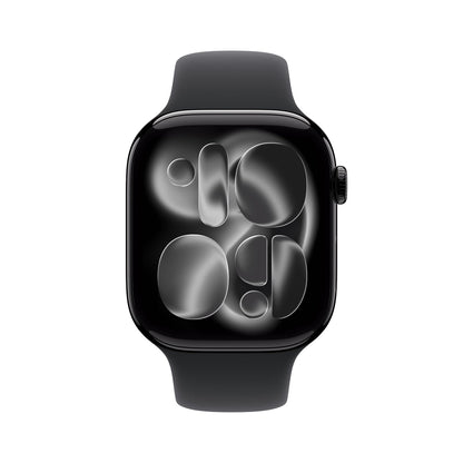 Apple Watch Series 11 GPS 46mm, Jet Black Aluminium Case with Black Sport Band, M/L