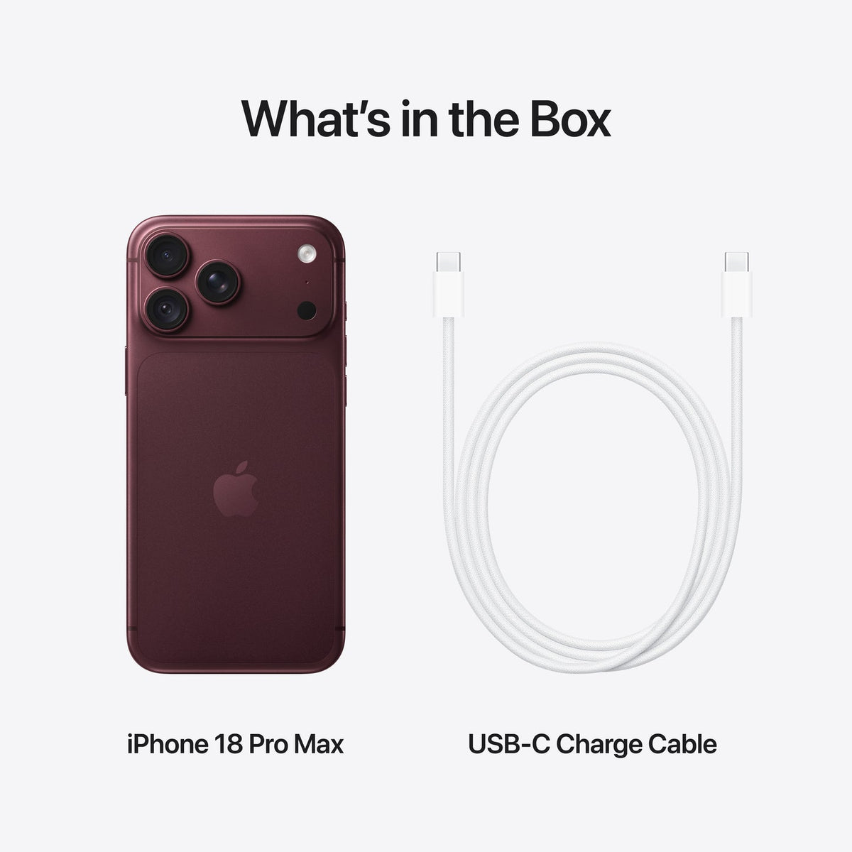 Apple iPhone 18 Pro Max 256GB Burgundy