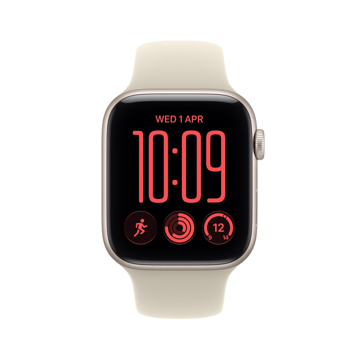 Apple Watch SE 3 GPS 44mm – Starlight Aluminium Case with Sand Sport Band (M/L) – S10 Chip, Always-On Retina Display, 18-Hour Battery, 50m Water Resistant