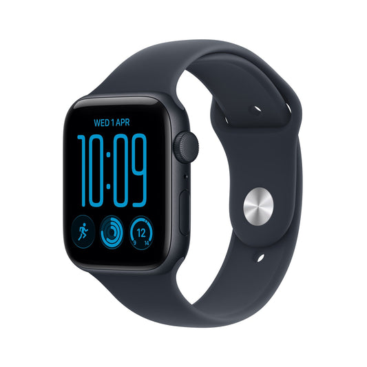 Apple Watch SE 3 GPS 40mm – Midnight Aluminium Case with Midnight Sport Band (S/M) – S10 Chip, Always-On Retina Display, 18-Hour Battery, 50m Water Resistant