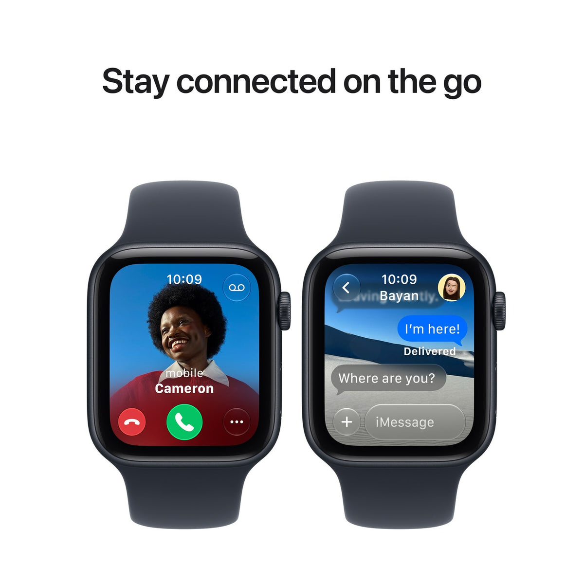 Apple Watch SE 3 GPS 40mm – Midnight Aluminium Case with Midnight Sport Band (M/L) – S10 Chip, Always-On Retina Display, 18-Hour Battery, 50m Water Resistant
