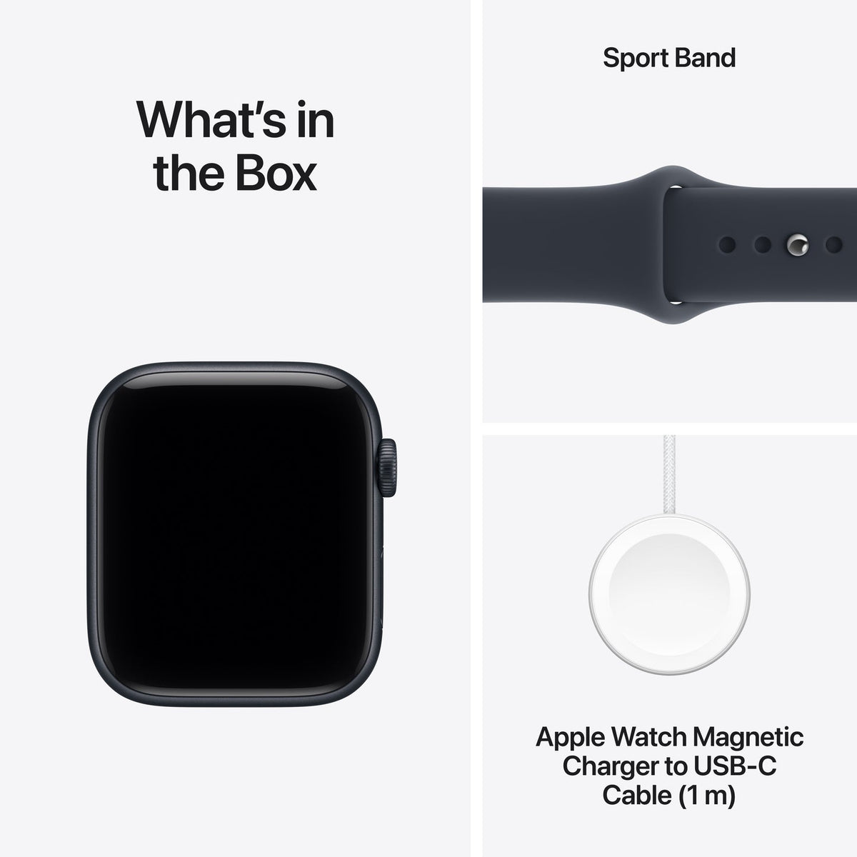 Apple Watch SE 3 GPS 40mm – Midnight Aluminium Case with Midnight Sport Band (S/M) – S10 Chip, Always-On Retina Display, 18-Hour Battery, 50m Water Resistant