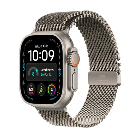 Apple Watch Ultra 4 49mm Natural Titanium Natural Titanium Milanese Loop