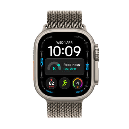 Apple Watch Ultra 4 49mm Natural Titanium Natural Titanium Milanese Loop