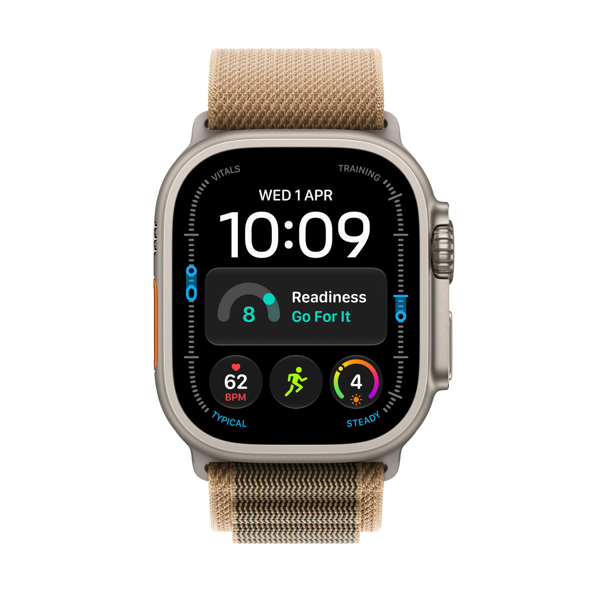 Apple Watch Ultra 4 49mm Natural Titanium Desert Alpine Loop