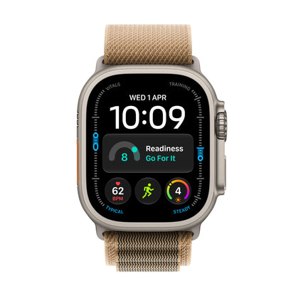 Apple Watch Ultra 4 49mm Natural Titanium Desert Alpine Loop