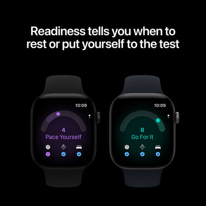 Apple Watch Series 12 GPS 42mm – Light Gold Aluminium Case with Sand Sport Band (S/M) – S11 Chip, Ceramic Shield 2, 24-Hour Battery, 50m Water Resistant