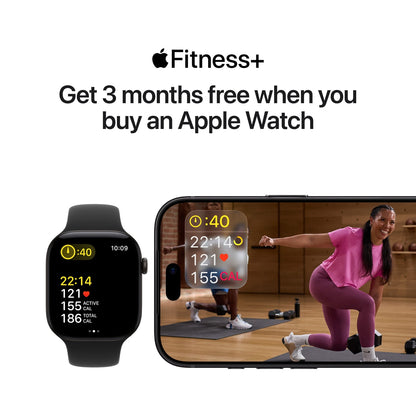 Apple Watch SE 3 GPS + Cellular 40mm – Starlight Aluminium Case with Sand Sport Band (M/L) – S10 Chip, 5G, Always-On Retina Display, 18-Hour Battery