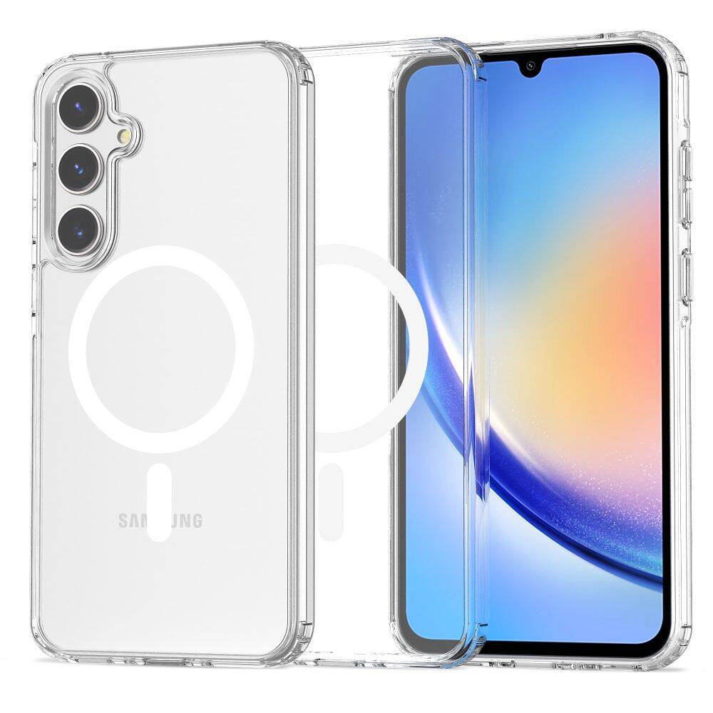 Inet INSBSA57 Screen Protector + Clear Case Bundle for Samsung Galaxy A57 5G