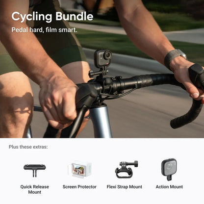 INSTA360 Go Ultra Camera Premium Cycling Bundle Black